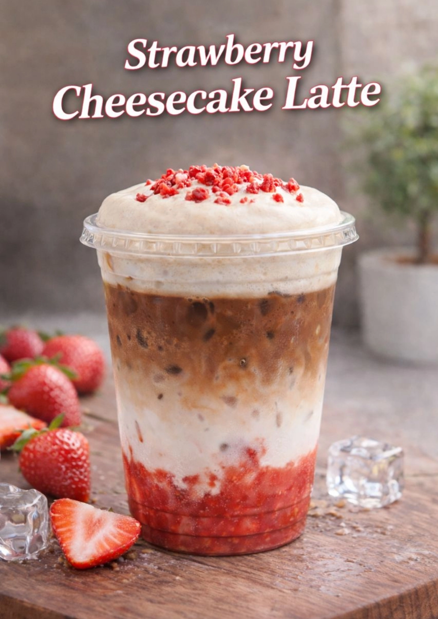 Strawberry Cheesecake Latte